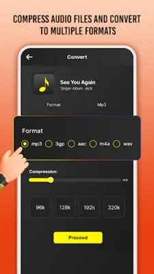 Audio Compressor android App screenshot 2